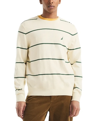 Nautica Men's Performance Striped Crewneck Sweater