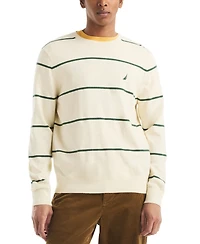Nautica Men's Performance Striped Crewneck Sweater