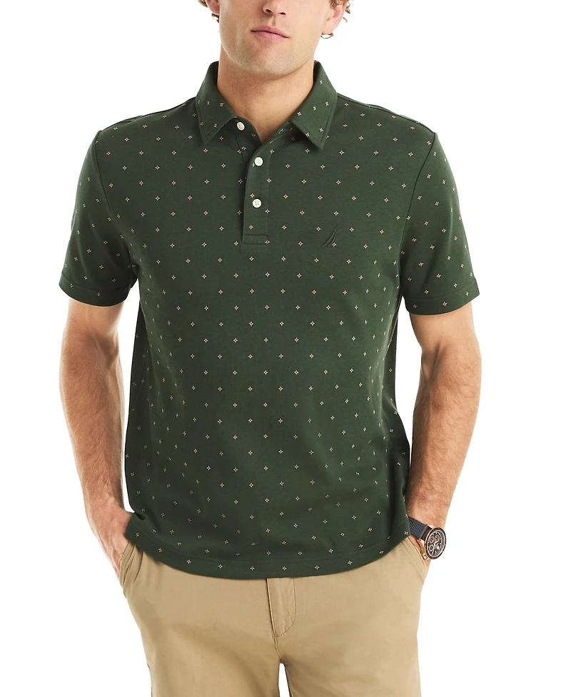 Nautica Men's Printed Compass Polo Shirt