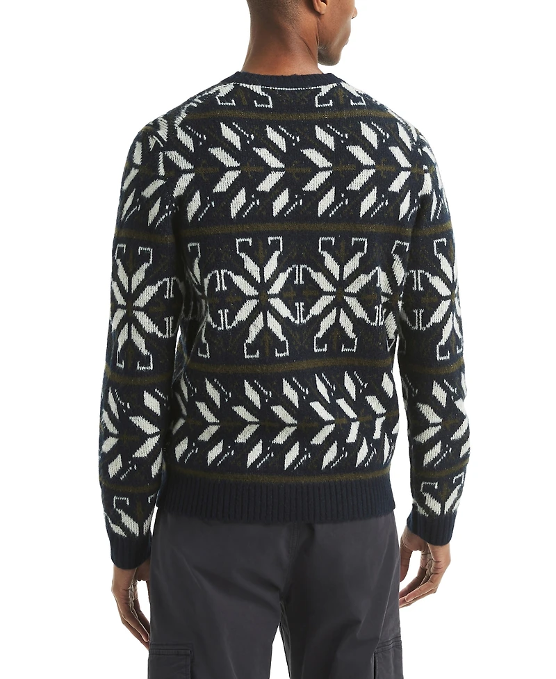 Nautica Men's Fair Isle Print Sweater