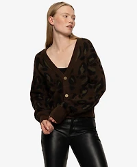 Sanctuary Women's Meow Long Sleeve Cardigan Sweater