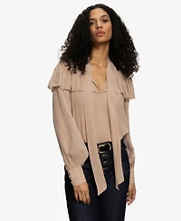 Sanctuary Women's Fade Into You Ruffle Top