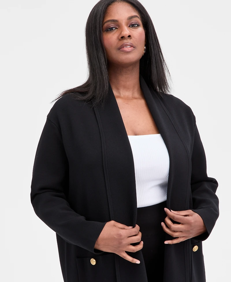 I.n.c. International Concepts Plus Size Structured Duster Cardigan, Macy's Exclusive