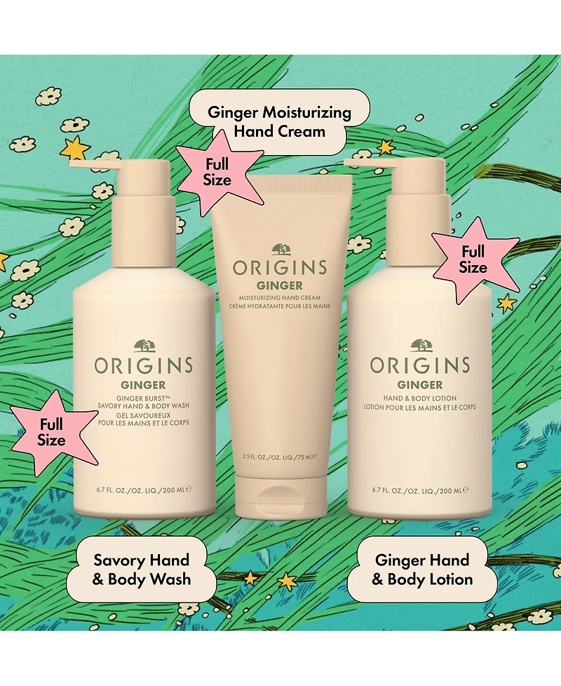 Origins 3-Pc. Ginger Body-Indulging Essentials Gift Set