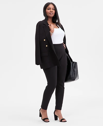 I.n.c. International Concepts Plus High-Rise Slim-Fit Ankle Pants, Macy's Exclusive