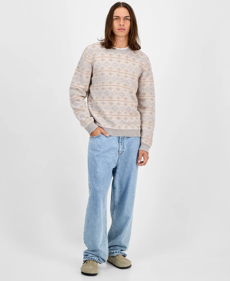 Sun + Stone Men's Archer Long-Sleeve Crewneck Sweater, Macy's Exclusive