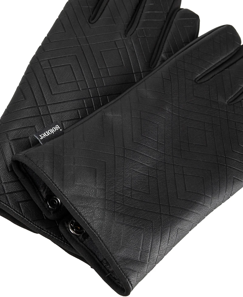 Isotoner Signature Gem SmarTouch Faux-Leather Gloves