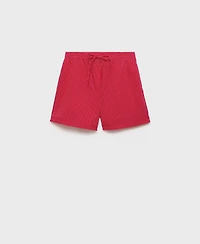 Mango Women's Striped Cotton Blend Shorts