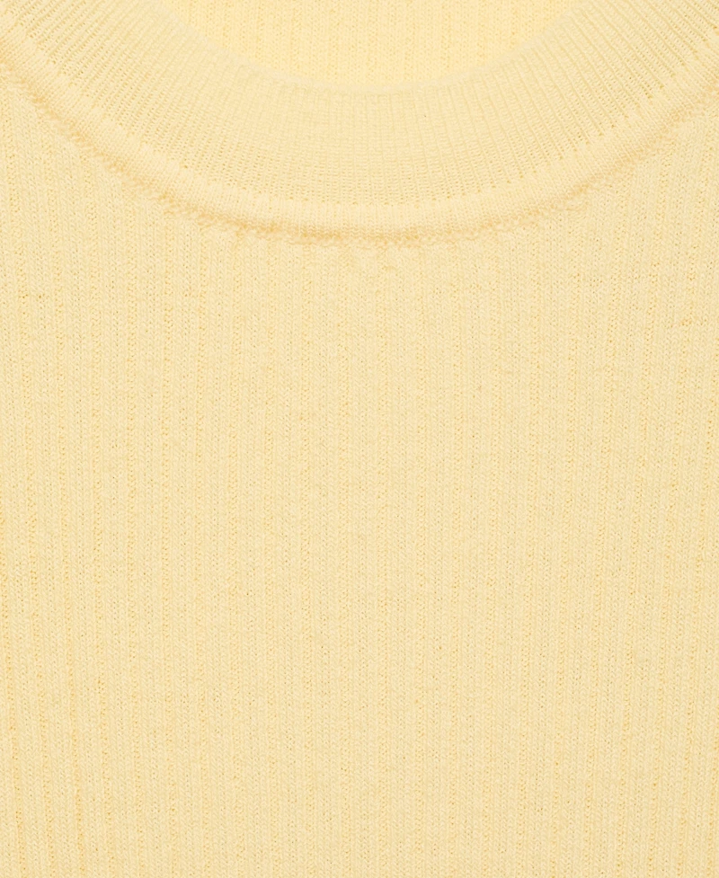 Mango Women's Ribbed Knit Top