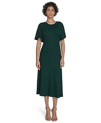 Calvin Klein Women's Flutter Sleeve Midi Dress