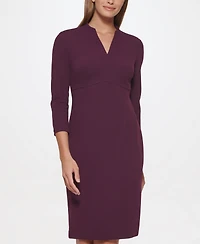 Calvin Klein Women's V-Neck Sheath Dress