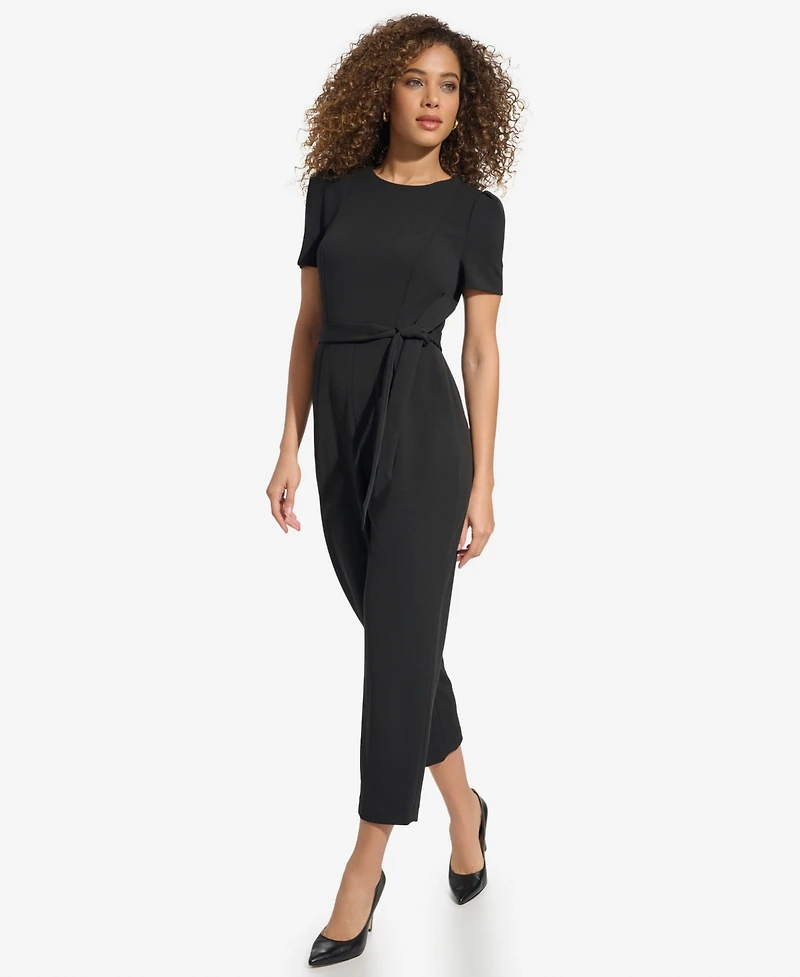 Calvin Klein Women's Puff Sleeve Jumpsuit