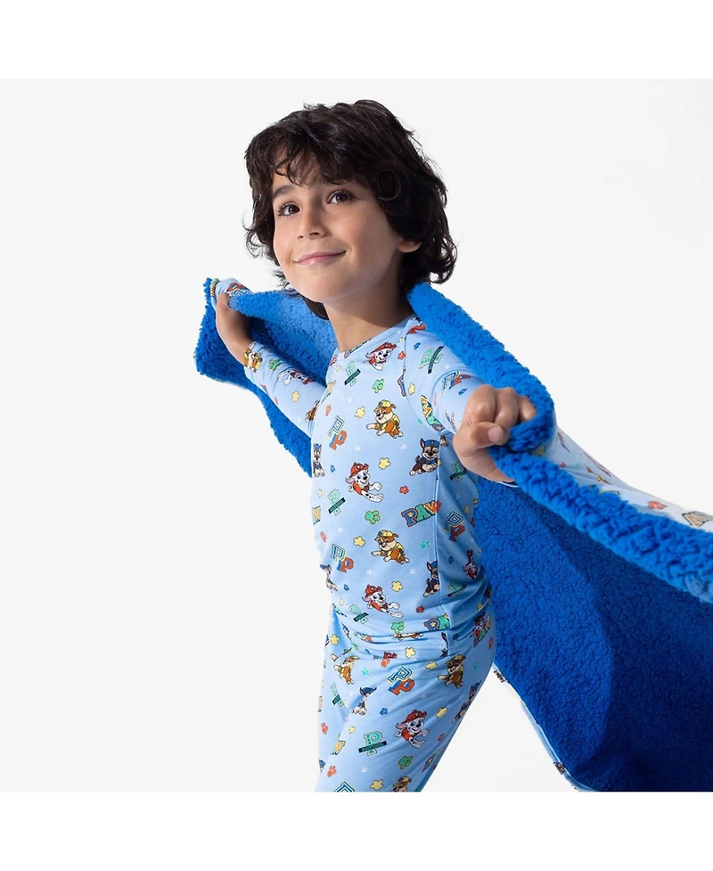 Bellabu Bear Kids Unisex Kids' Paw Patrol: Varsity Blue Set of 2 Piece Pajamas