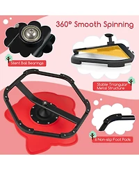 Costway Kids Sensory Swivel Chair with Non-Slip Metal Base for Autistic Kids Indoor Outdoor