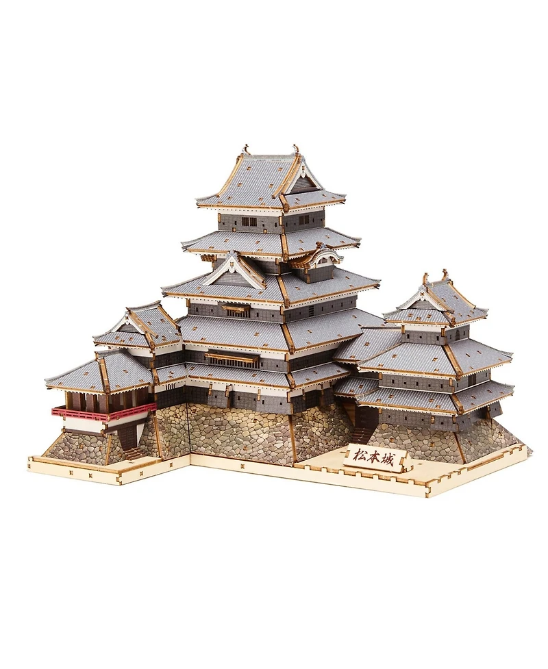 Flash Popup 3D Diy Puzzle: Matsumoto Castle Color Version