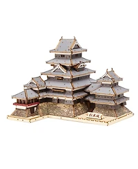 Flash Popup 3D Diy Puzzle: Matsumoto Castle Color Version