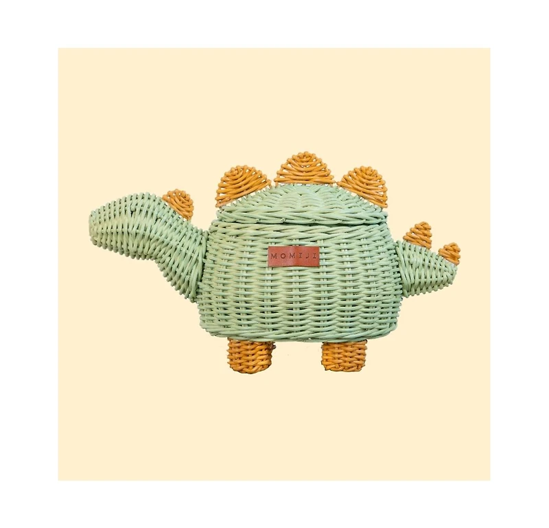 Momiji - Handcrafted Rattan Dinosaur Storage Basket - Wicker