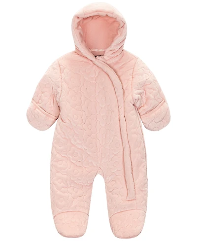 S Rothschild & Co Baby Girls Daisy Quilt Pram Snowsuit
