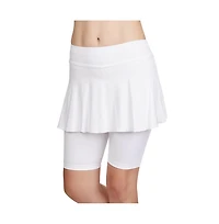 Sofibella Women's Jan Bermuda Tennis Skirt with Biker Shorts