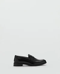 Mango Men's Nappa Leather-Effect Moccasins