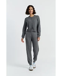 Chinti & Parker Women's Wool Cashmere Cuffed Joggers