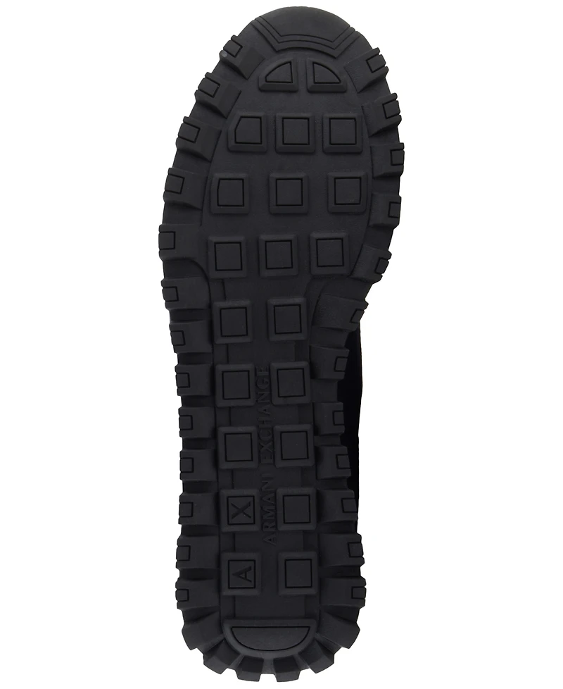 A|X Armani Exchange Men's Drop Logo Mesh Sneakers