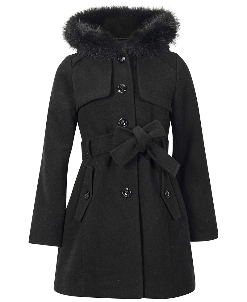 S Rothschild & Co Big Girls Belted Trench Coat