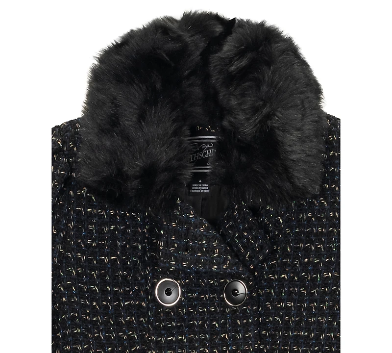 S Rothschild Big Girls Tweed Princess Dress Coat