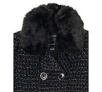 S Rothschild Big Girls Tweed Princess Dress Coat
