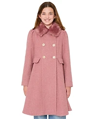 S Rothschild Big Girls Tweed Princess Dress Coat