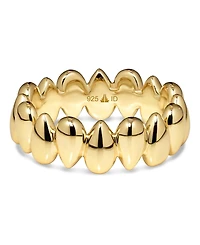 Devata Teardrop Eternity Band Ring in Gold Plated Sterling Silver