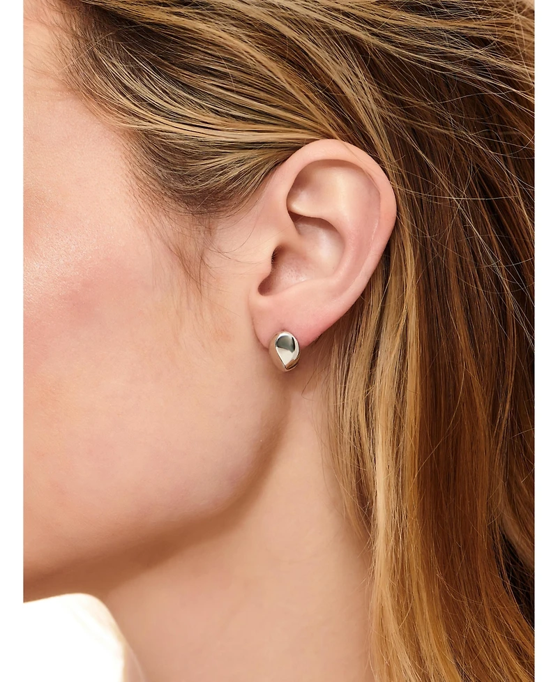 Devata Dome Stud Earrings in Sterling Silver