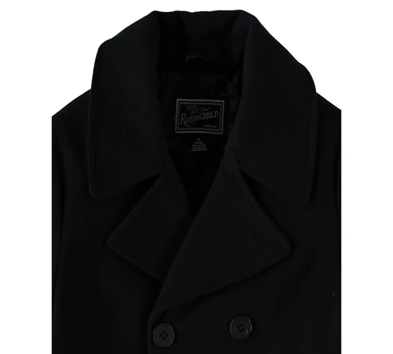 S Rothschild & Co Toddler and Little Boy Double Breasted Peacoat