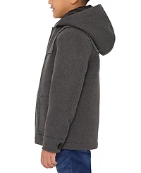 S Rothschild & Co Toddler and Little Boys Faux Wool Hooded Jacket