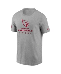Nike Men's Heather Gray Arizona Cardinals Sideline Performance T-Shirt