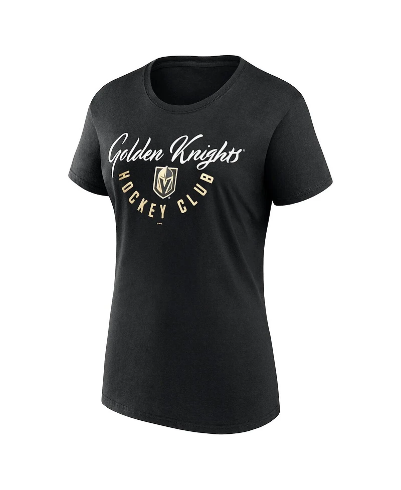 Fanatics Women's Black Vegas Golden Knights Top Shelf T-Shirt