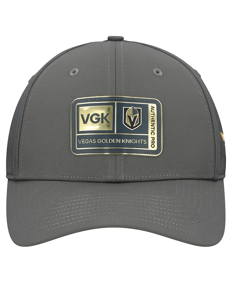 Fanatics Men's Gray Vegas Golden Knights Authentic Pro Training Camp Flex Hat