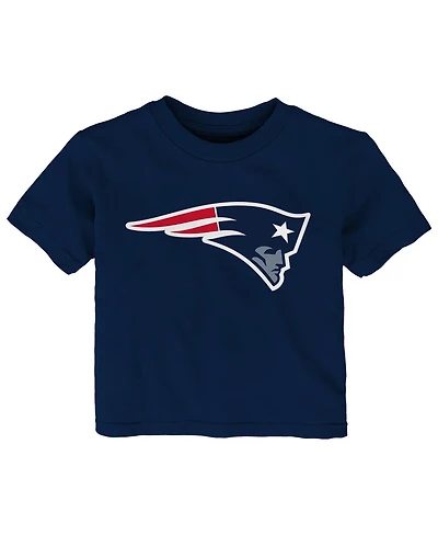 Outerstuff Baby Boys and Girls Navy New England Patriots Primary Logo T-Shirt