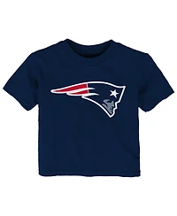 Outerstuff Baby Boys and Girls Navy New England Patriots Primary Logo T-Shirt