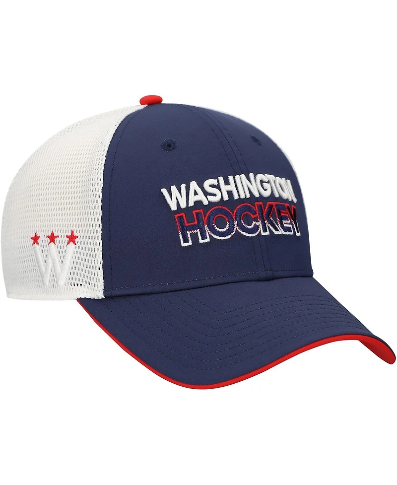 Men's Fanatics Navy Washington Capitals Adjustable Meshback Hat