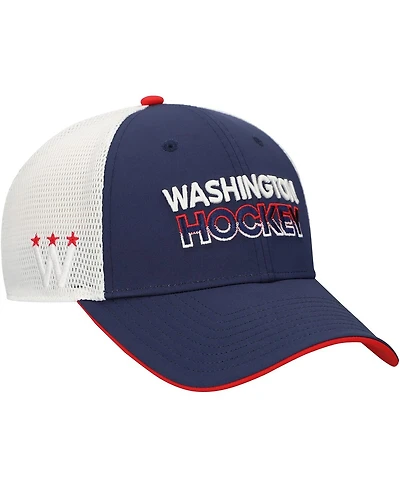 Men's Fanatics Navy Washington Capitals Adjustable Meshback Hat