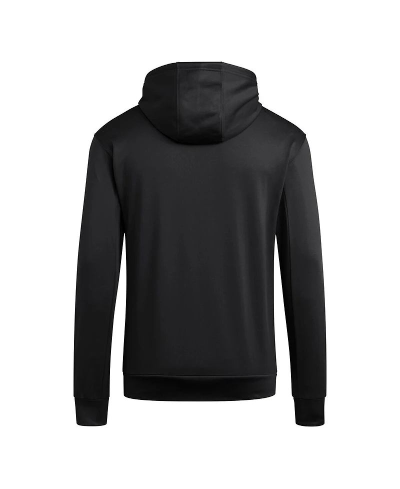 Adidas Men's Black Louisville Cardinals Locker Logo Fleece Pullover Hoodie