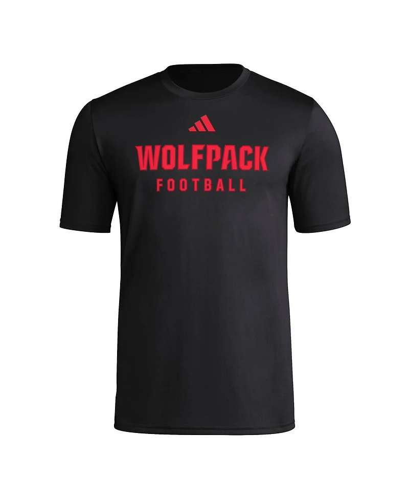 Adidas Men's Nc State Wolfpack Locker Practice Football Pre-Game T-Shirt