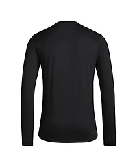 Adidas Men's Black Louisville Cardinals Locker Practice Football Pre-Game Long Sleeve T-Shirt