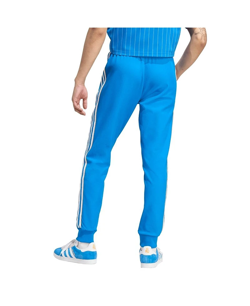 Adidas Men's Blue Real Madrid Lifestyler Track Pants