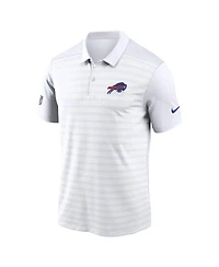 Nike Men's White Buffalo Bills Sideline Victory Dri-fit Polo Shirt
