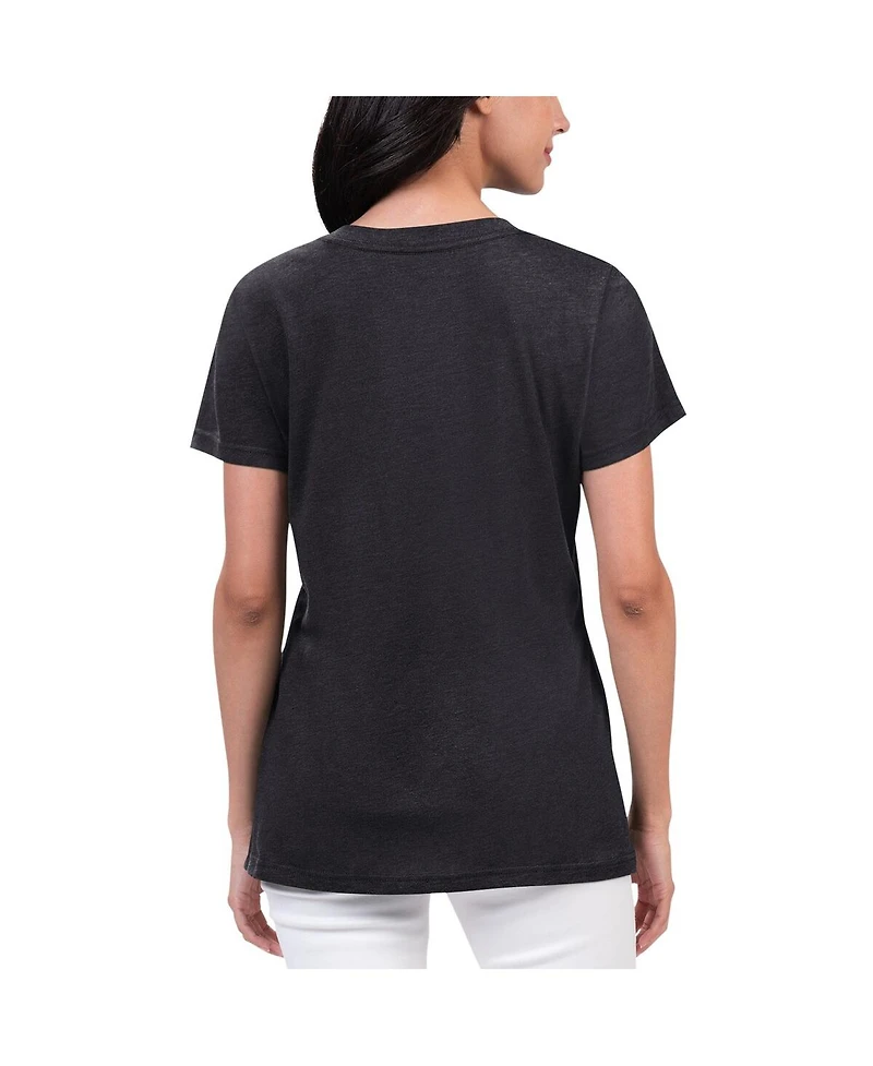 G-iii 4Her by Carl Banks Women's Black Kyle Busch Key Move V-Neck T-Shirt