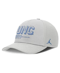 Jordan Men's Gray North Carolina Tar Heels 2025 Sideline Dust Pinched Rise Adjustable Hat