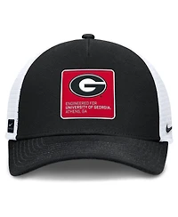 Nike Men's /White Georgia Bulldogs 2025 On-Field Rise Engineered Trucker Adjustable Hat