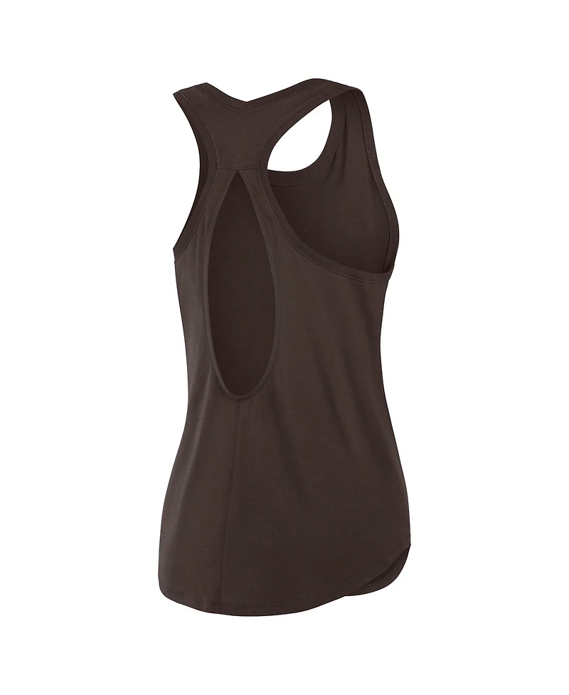 Fanatics Women's Brown Cleveland Browns Iron Fan Tank Top